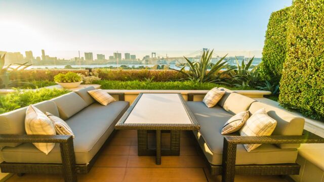 Bašta vani ispred nekretnine