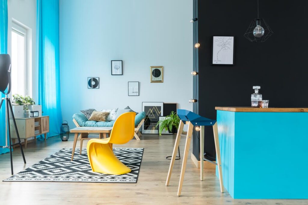 Primjer kombinacije boja u dnevnoj sobi